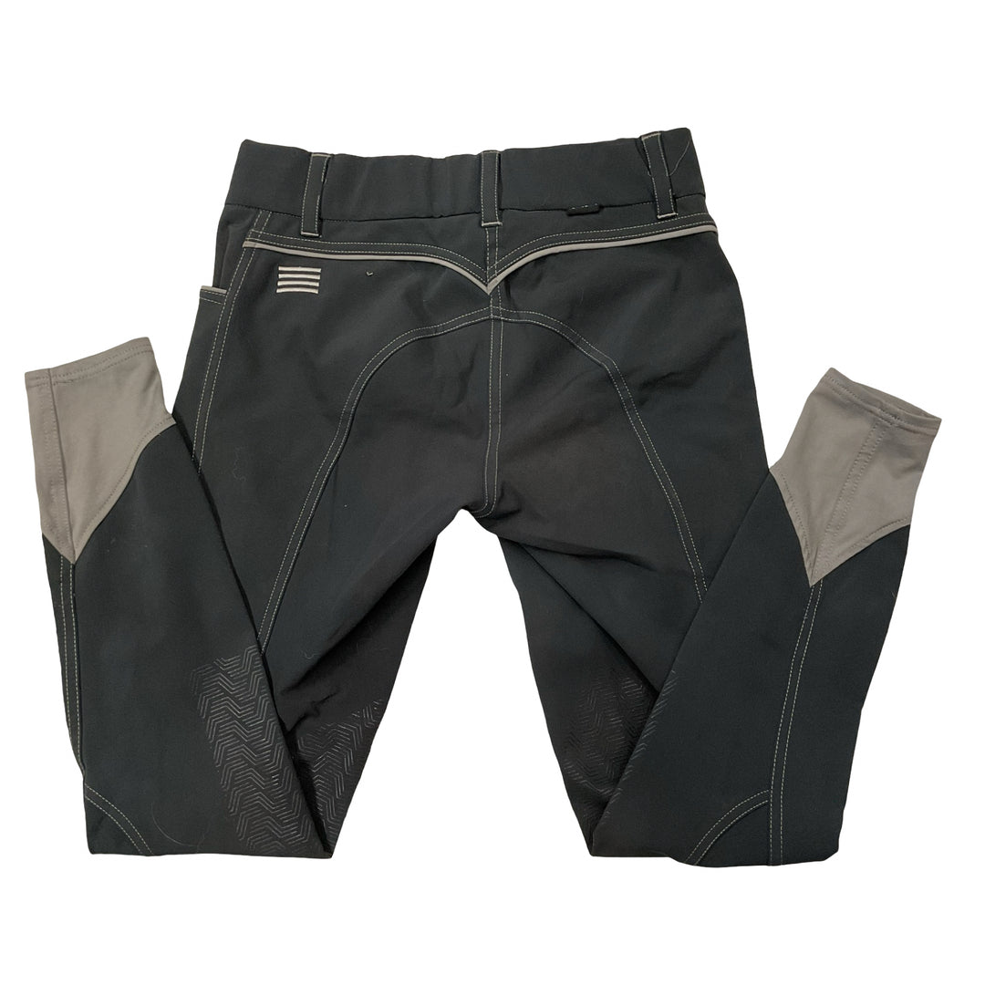 GhoDho Women's 28 Knee Patch Schooling Breech Dark Grey Used