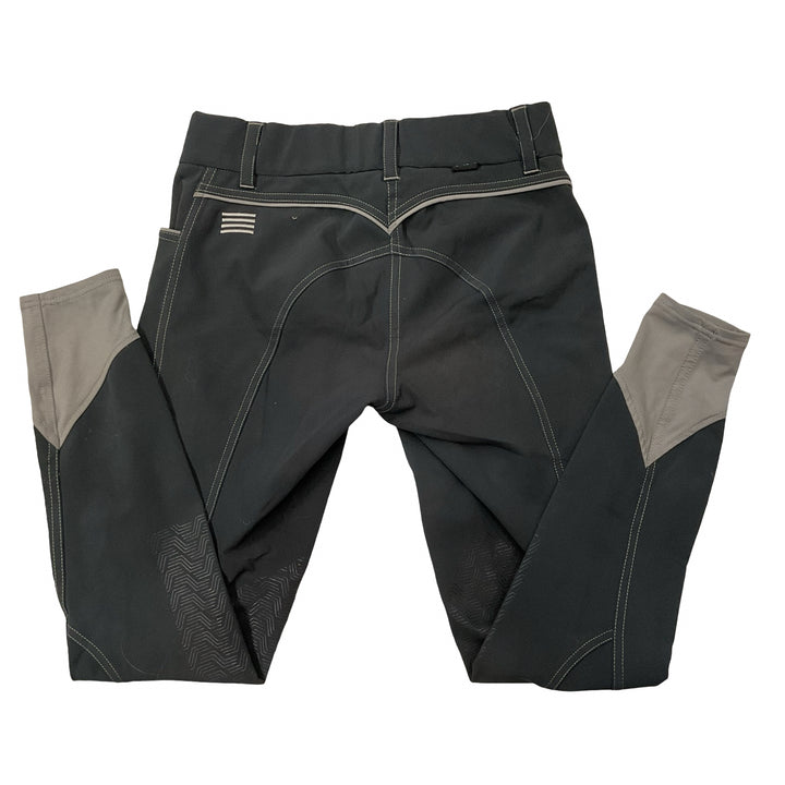 GhoDho Women's 28 Knee Patch Schooling Breech Dark Grey Used