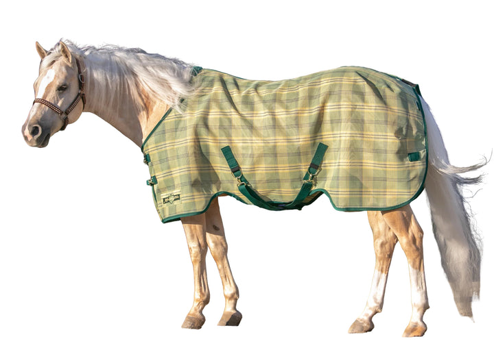 Kensington 81" Textilene SureFit Fly Sheet Green/Yellow New