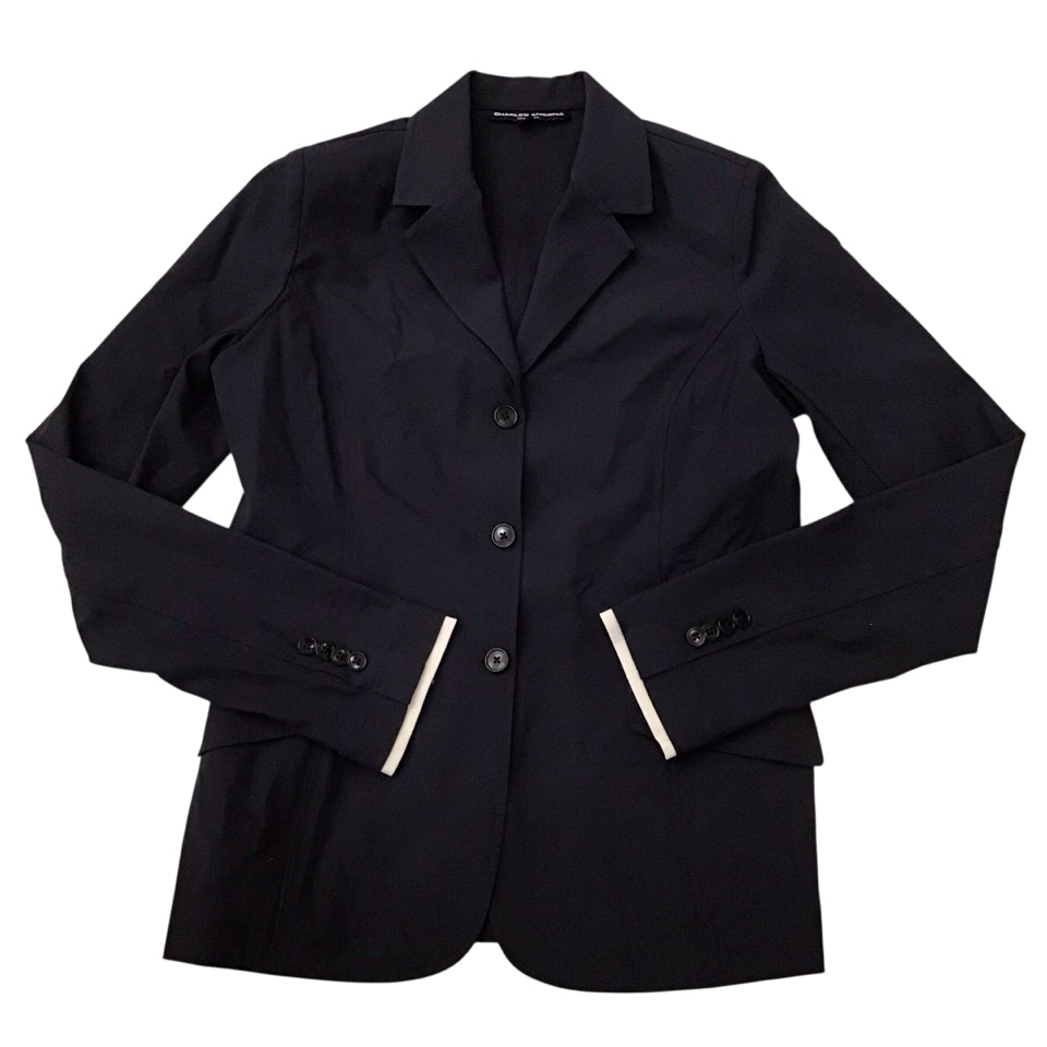 Charles Ancona Women's 18 Classic Show Coat Navy Used - H