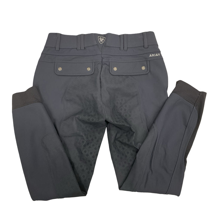 Ariat Women's 26 Tri Factor Full Seat Schooling Breech Grey Used