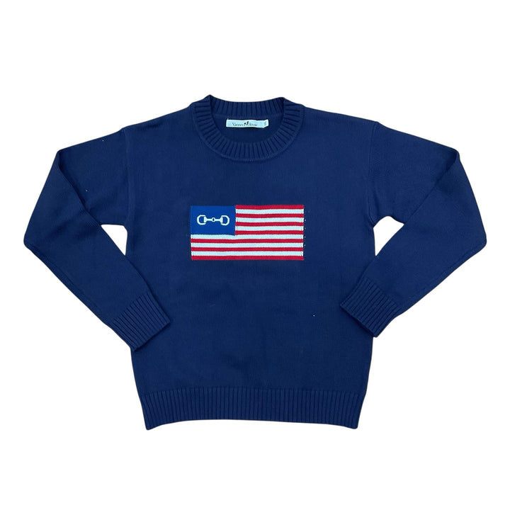 Vanner House Women's XXL Flag/Bit Sweater Navy New - H