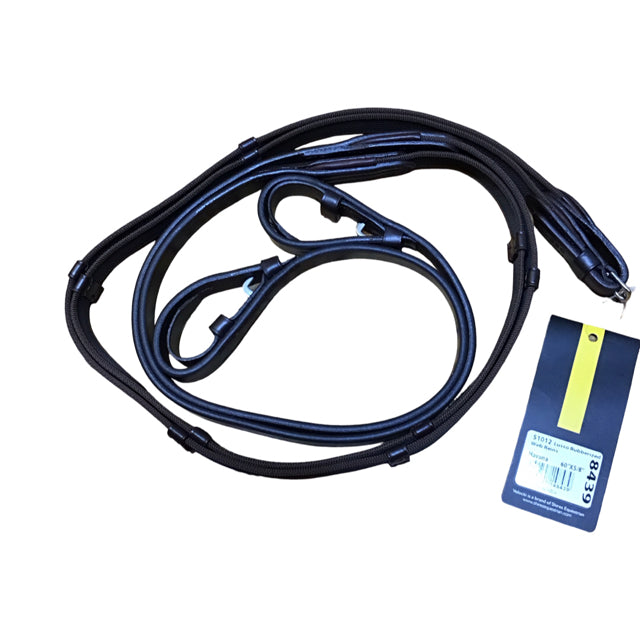 SHIRES Velociti Lusso Rubber Grip Web Reins NEW B