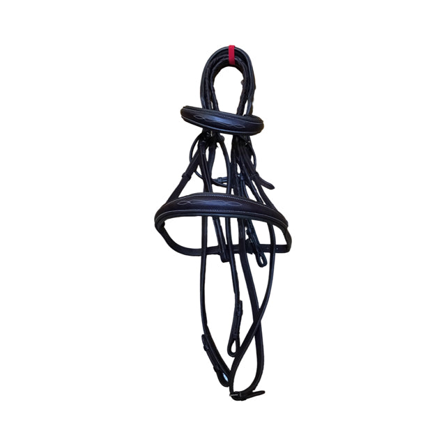 PESSOA Pro Fancy Stitched Tapered Bridle AS-IS Plate Holes USED B