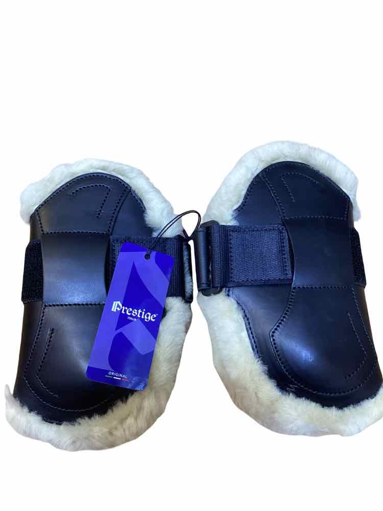 NEW black full size fleece hind boots B
