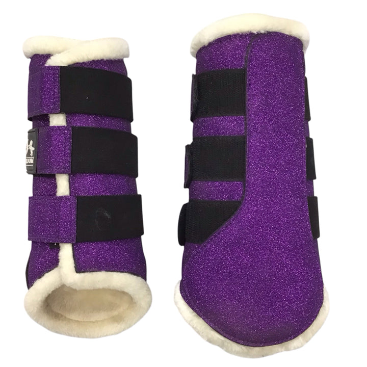 Equestroom Full Purple Fizz Brush Boots Like New - H