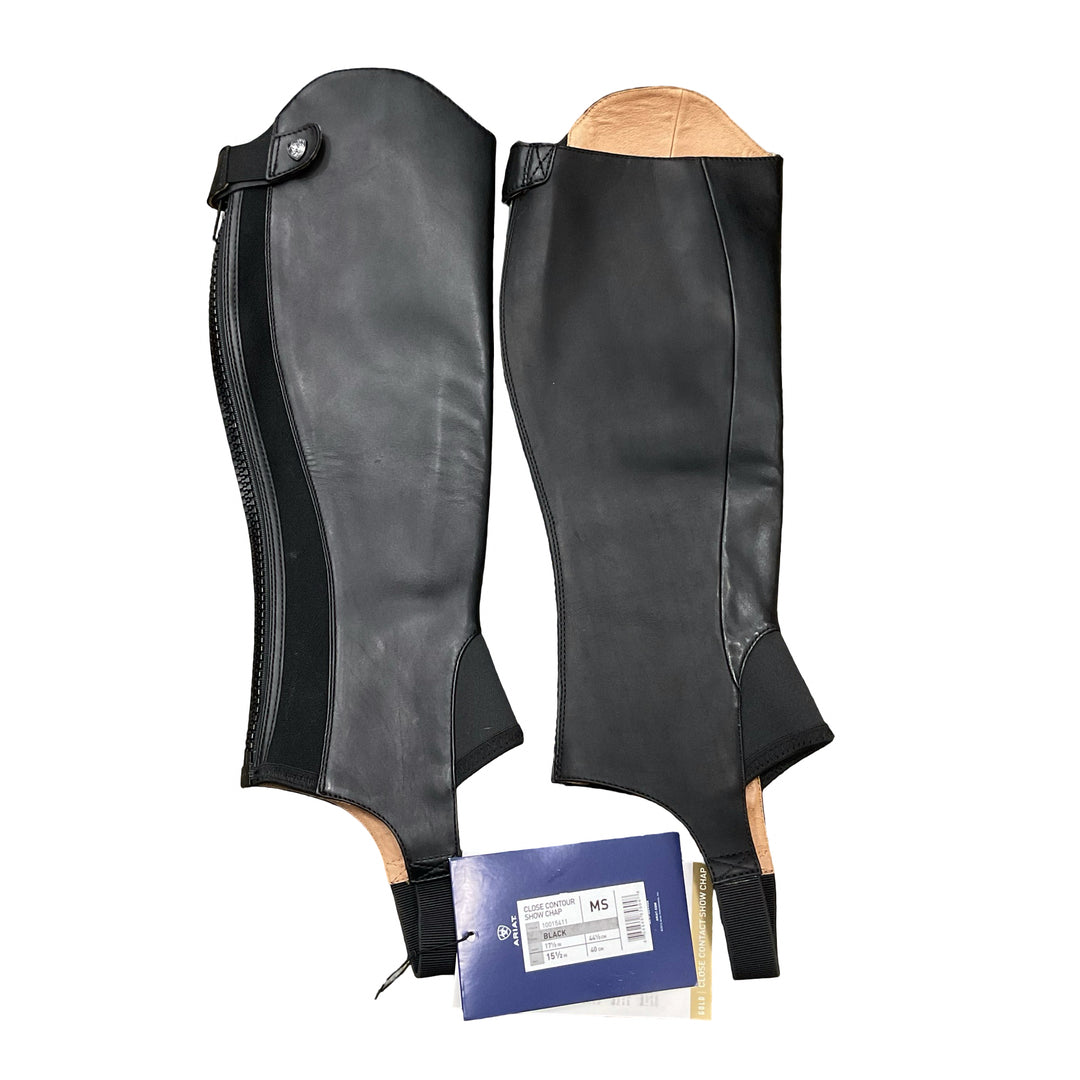 Ariat Women's MS Close Contour Show Chap Black New