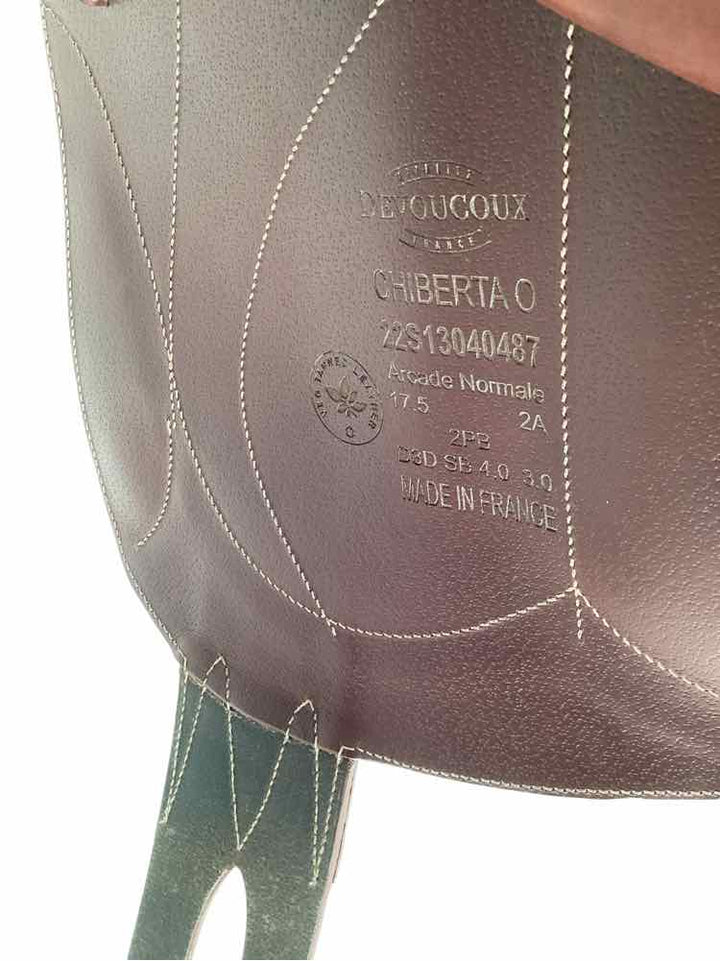 17.5" Devoucoux mono flap used saddle