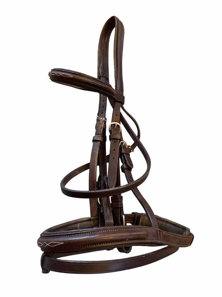 VESPUCCI Fancy Stitched Flash Headstall USED B