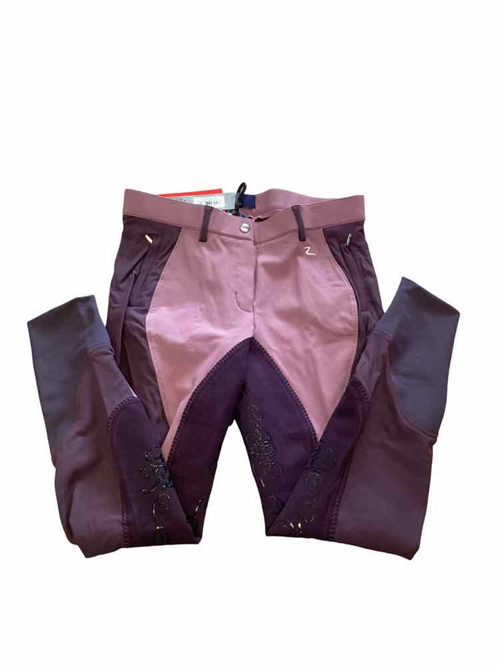 Horze new ladies size 22 schooling breech purple