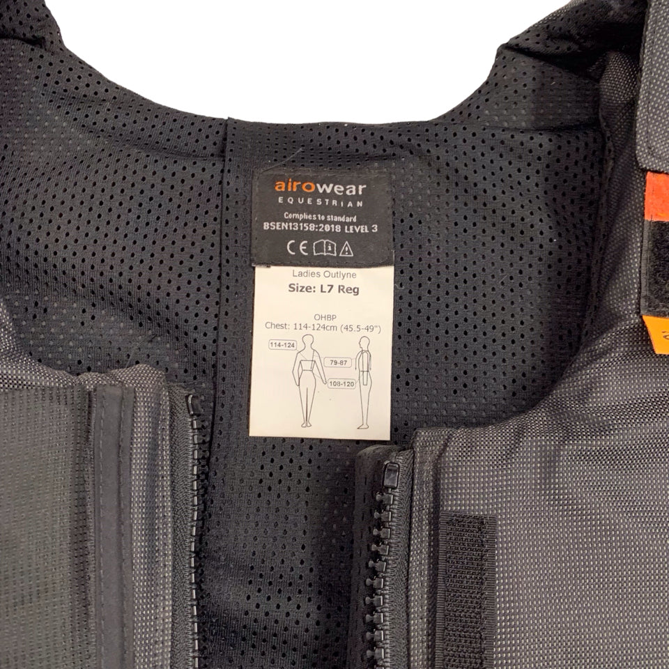 Airowear L7 Reg Black Outlyne XC Vest Used - H