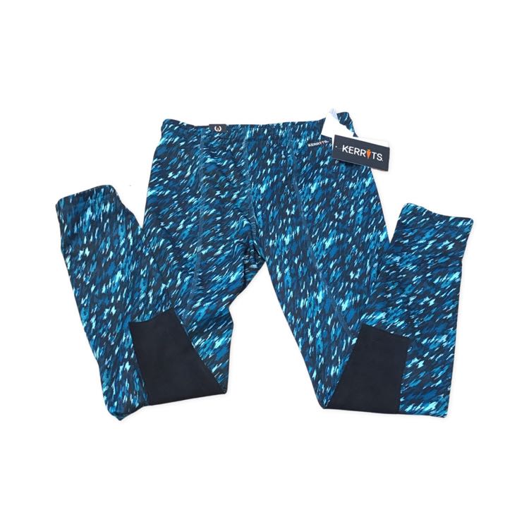 Kerrits new kids size XL teal print tights B