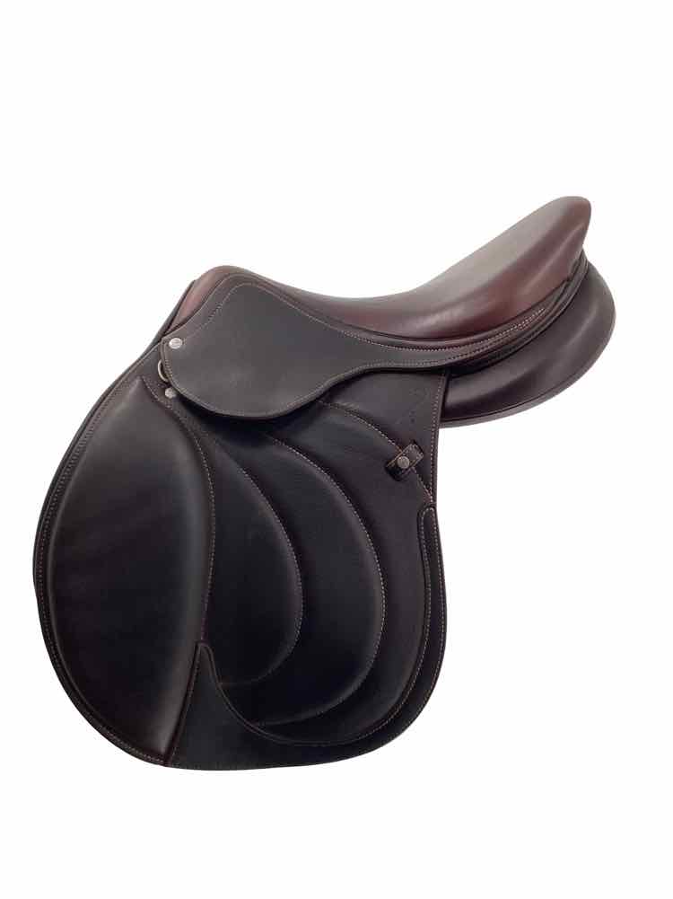 17" Antares used close contact saddle wool flocked