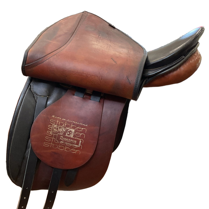 17" Stubben Romanus 31.5cm Med/Wide Used Dressage Saddle