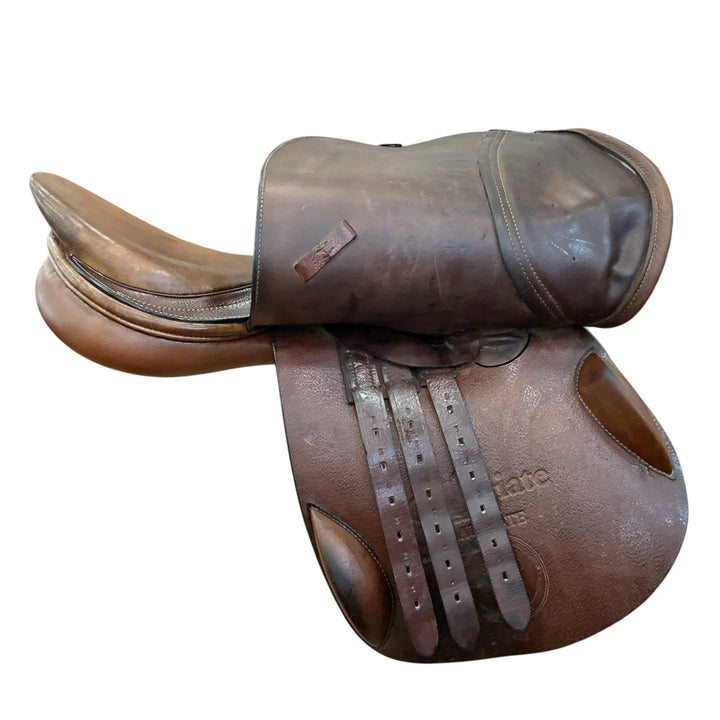 16.5" Collegiate Laureate Medium Used Hunter/Jumper Saddle - H