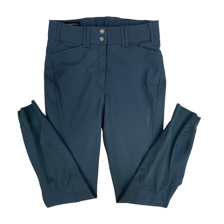 Ariat Women's 26L Tri Factor Full Seat Schooling Breech Blue Used