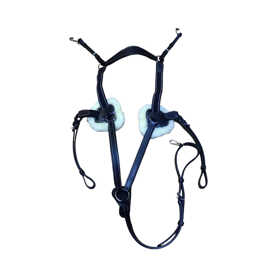 HDR 5pt Leather/Elastic Breastplate Used