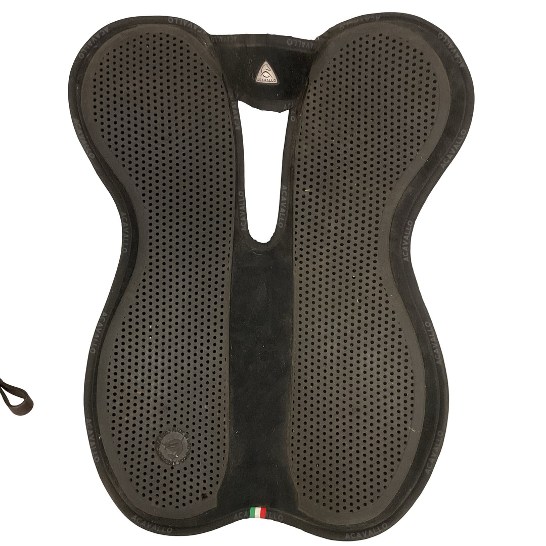 Acavallo Withers Free Full Sheepskin Medi-Cal Soft Gel Half Pad Black Used - H