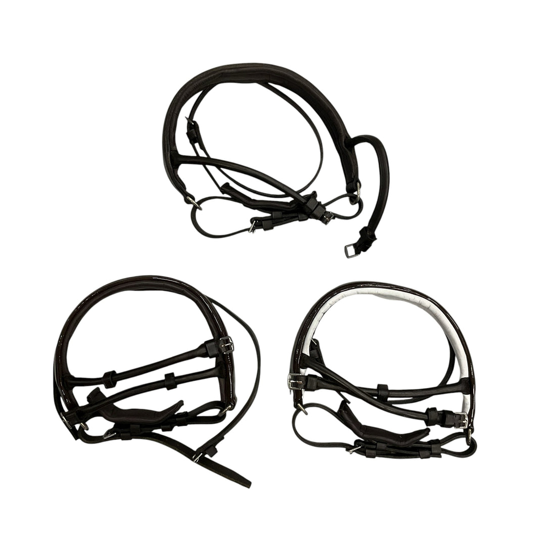 Kelly J Leather Bespoke Bridlework Dressage Bridle w/ 4 Nosebands - H