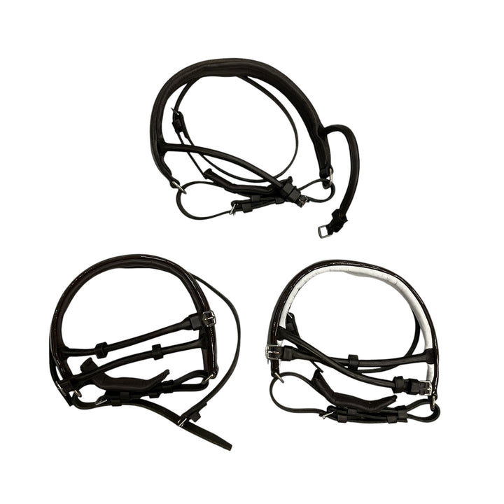 Kelly J Leather Bespoke Bridlework Dressage Bridle w/ 4 Nosebands - H