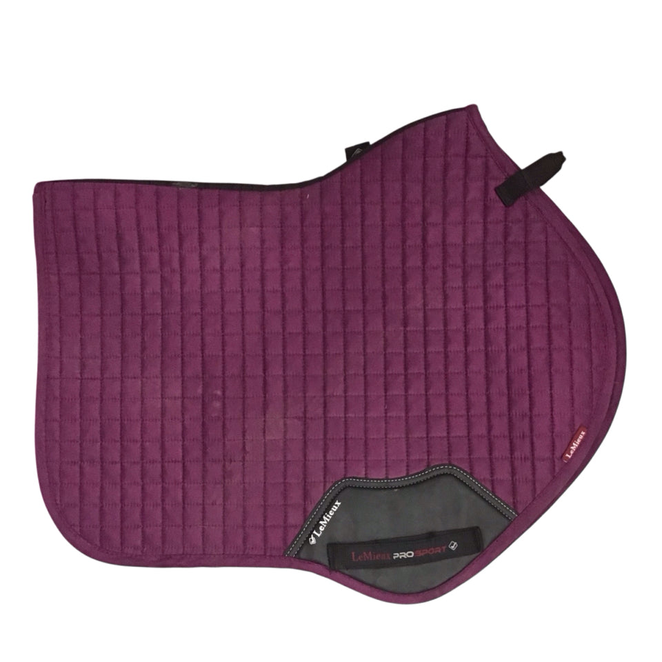 LeMieux Large Plum Close Contact Saddle Pad Used - H