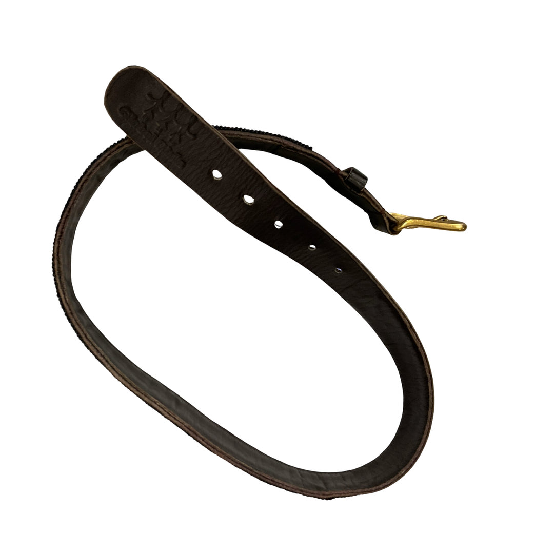 Global Girls Leather Beaded Belt Used