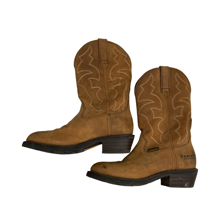 Ariat Men's 8.5 Heritage Western R Toe Boot Brown Used