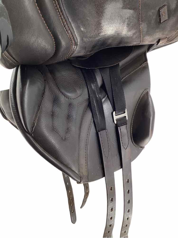 17" Black Country Mono flap wool used jumping saddle B