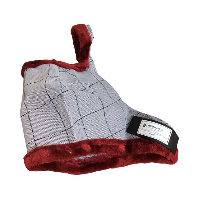 Farnam Supermask II Fly Mask Grey/Maroon New