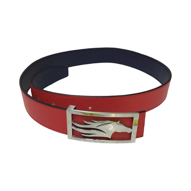 DIMACCI LG/105cm Leather Belt w/Horsehead Buckle USED B