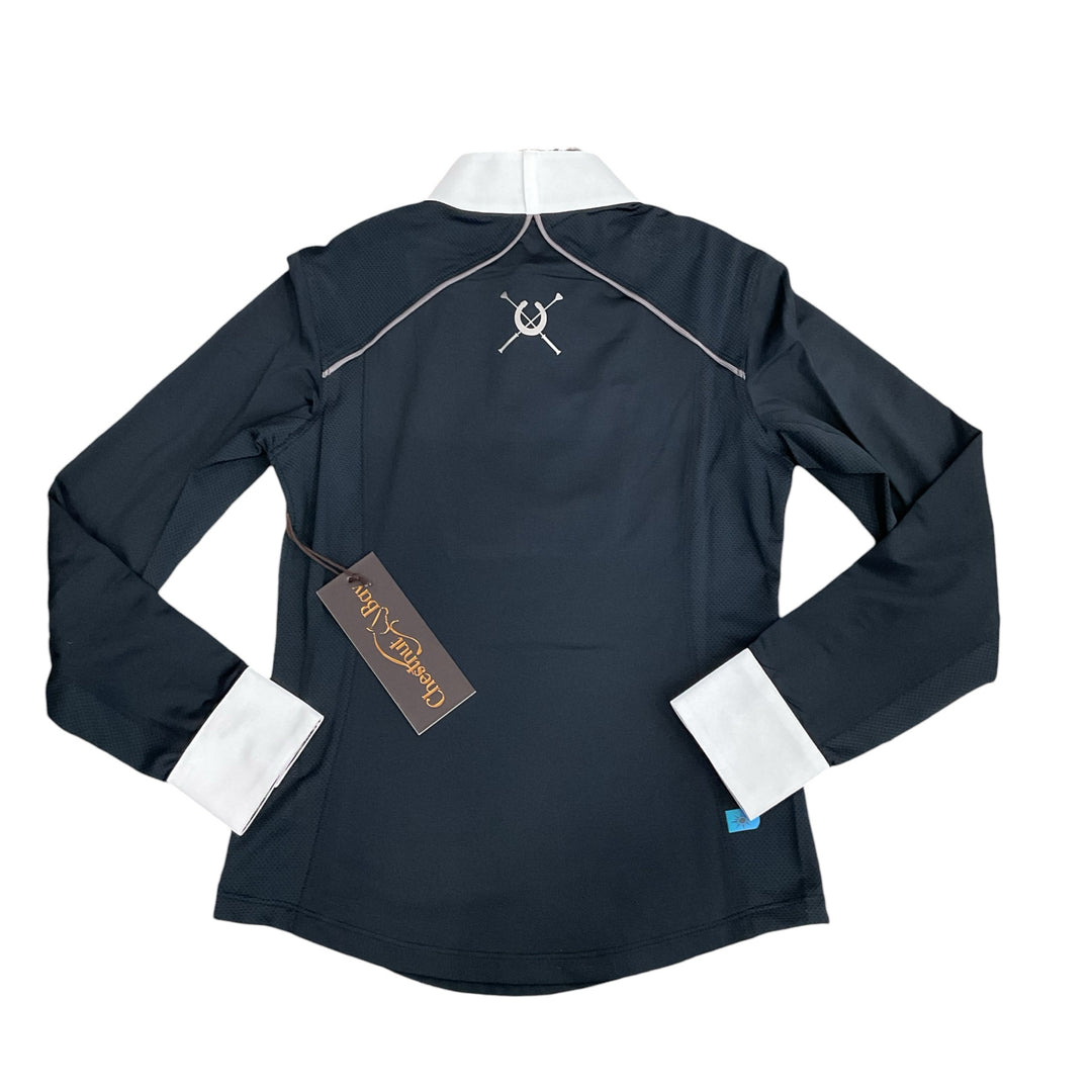 Chestnut Bay Child Medium SkyCool Liberty Youth Show Shirt Black New - H