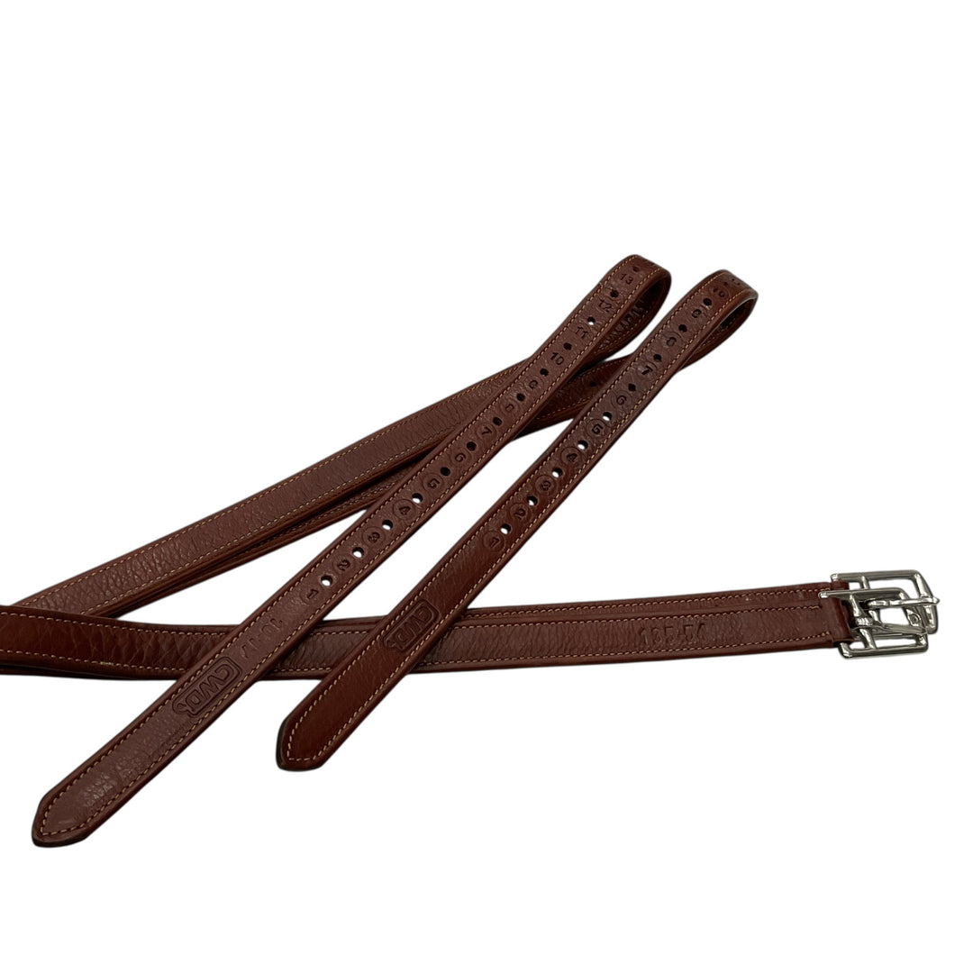 CWD 54" Nylon Lined Stirrup Leathers Brown Like New - H