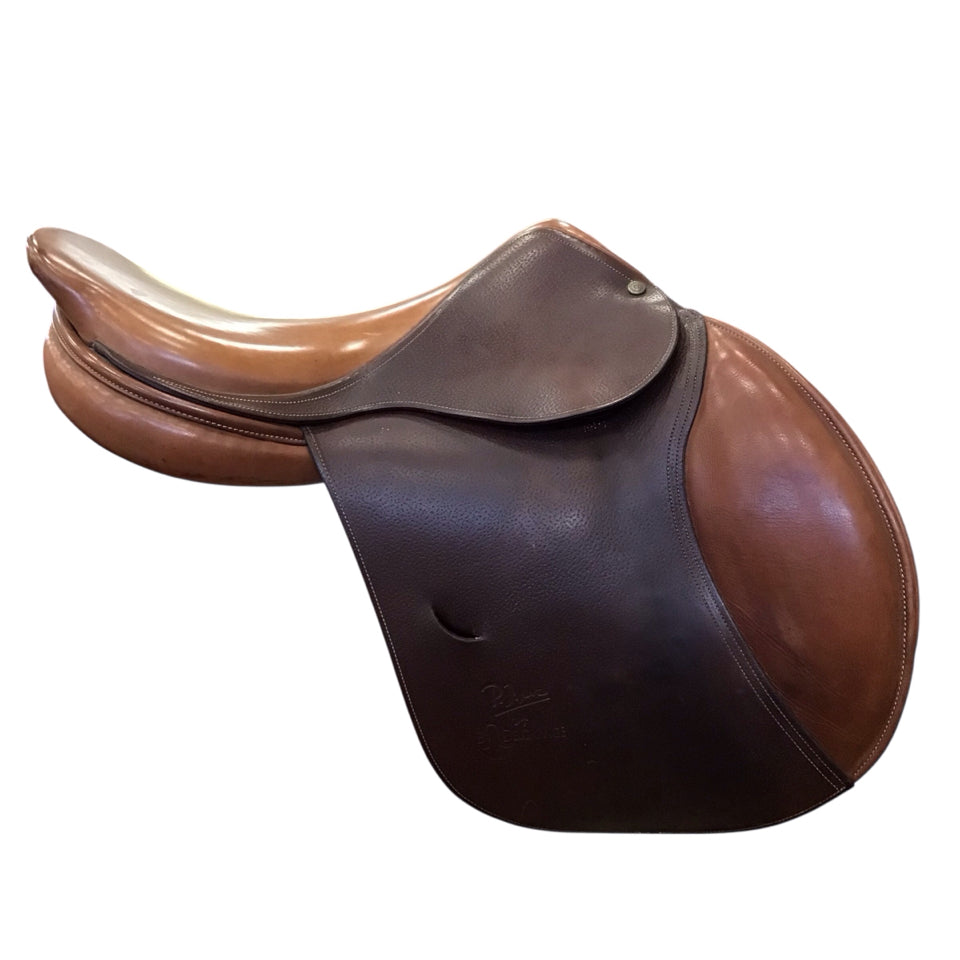 17.5" Bruno Delgrange PJ Pro Medium Used Hunter/Jumper Saddle - H