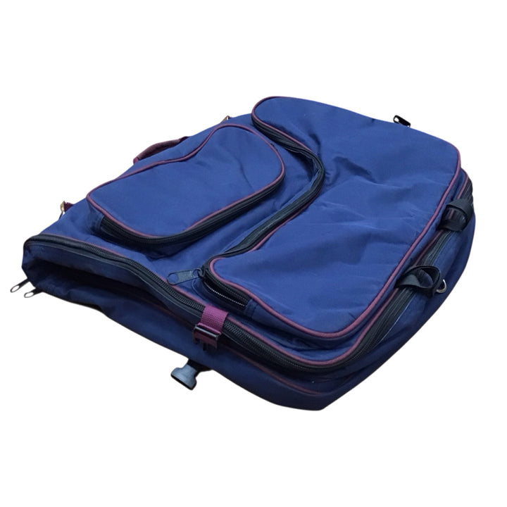 Garment Bag w/ Boot, Helmet, Accessory Pockets Navy and Maroon Used - H