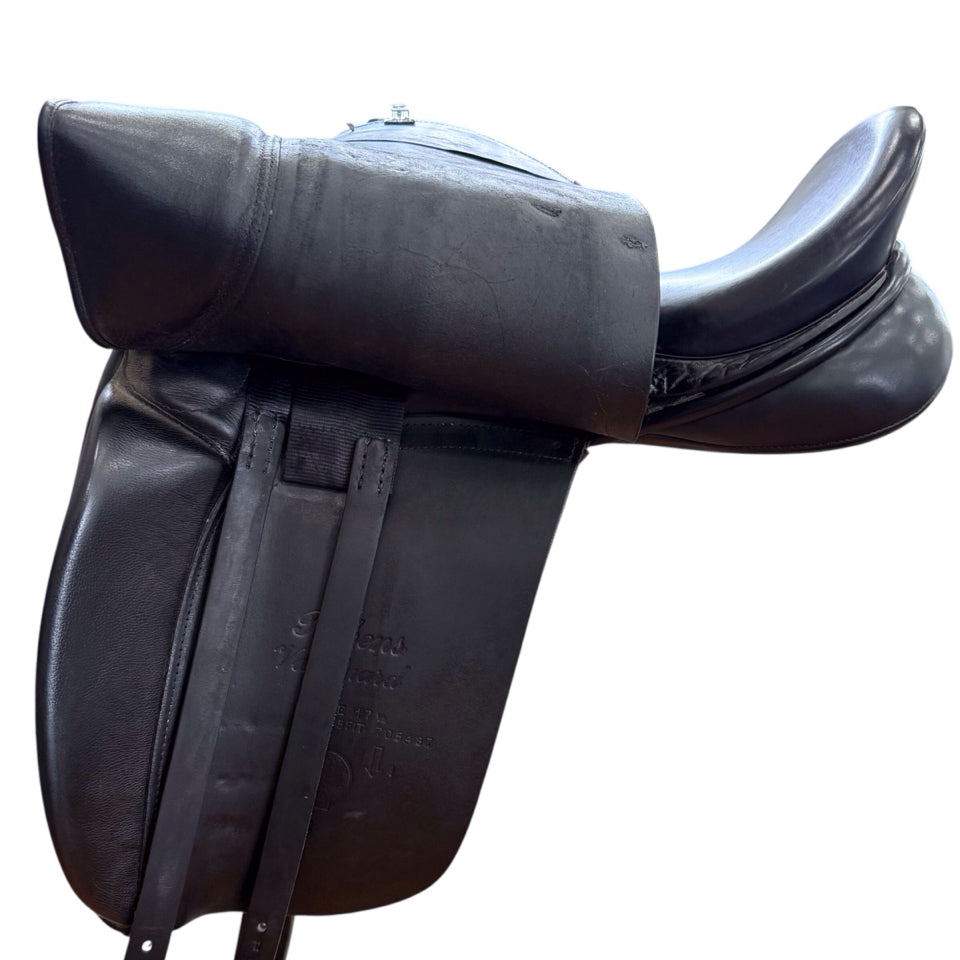 17.5" Ainsley Rubens Vanguard Medium Used Dressage Saddle - H