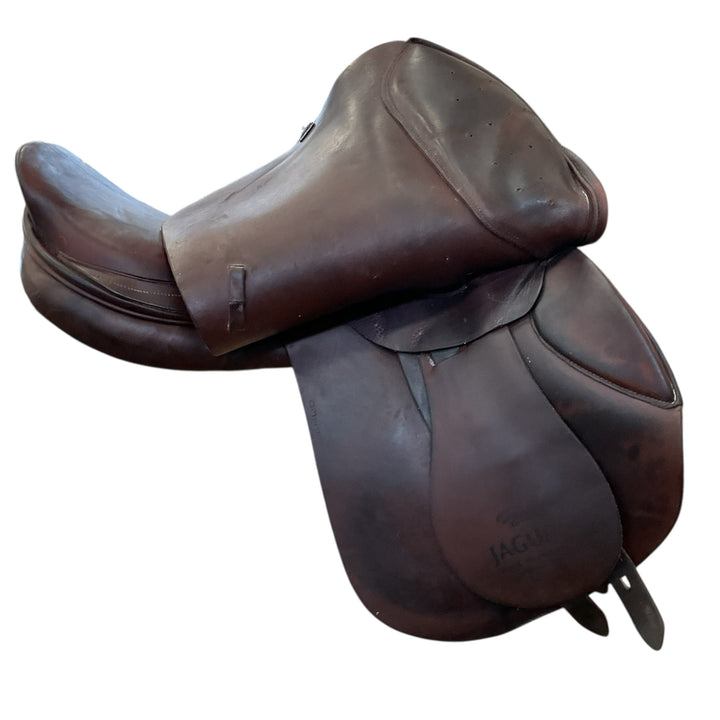 17.5" Harry Dabbs Jaguar Wide Used Hunter/Jumper Saddle - H