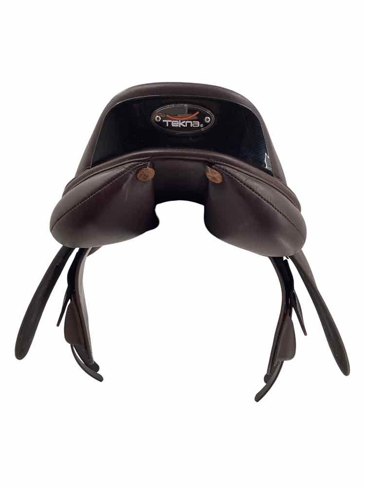 17" Tekna used close contact adjustable tree saddle B has gullet set and cover