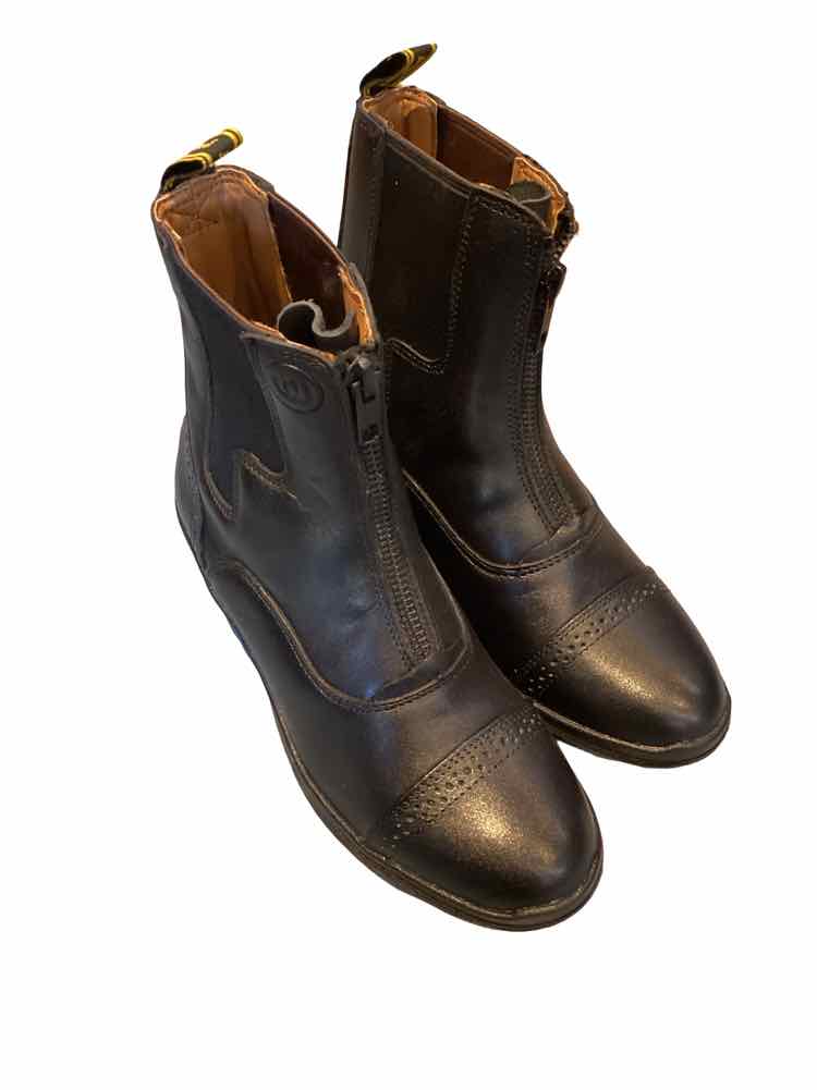 Hoof & Woof new kids size 1 black zip paddock boot B