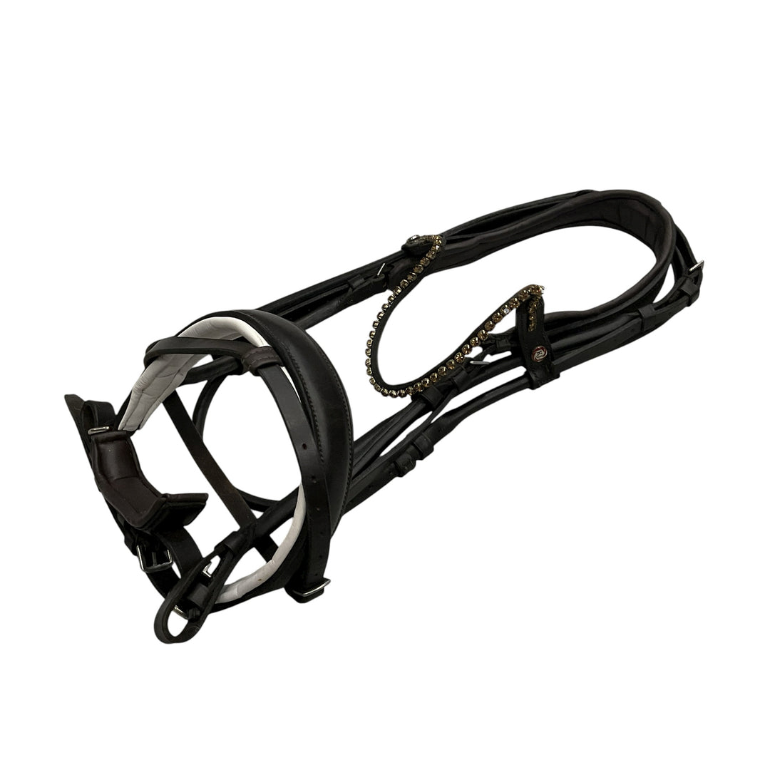 Kelly J Leather Bespoke Bridlework Dressage Bridle w/ 4 Nosebands - H