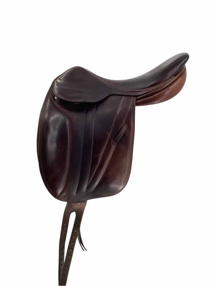 17" Butet used mono flap dressage saddle B