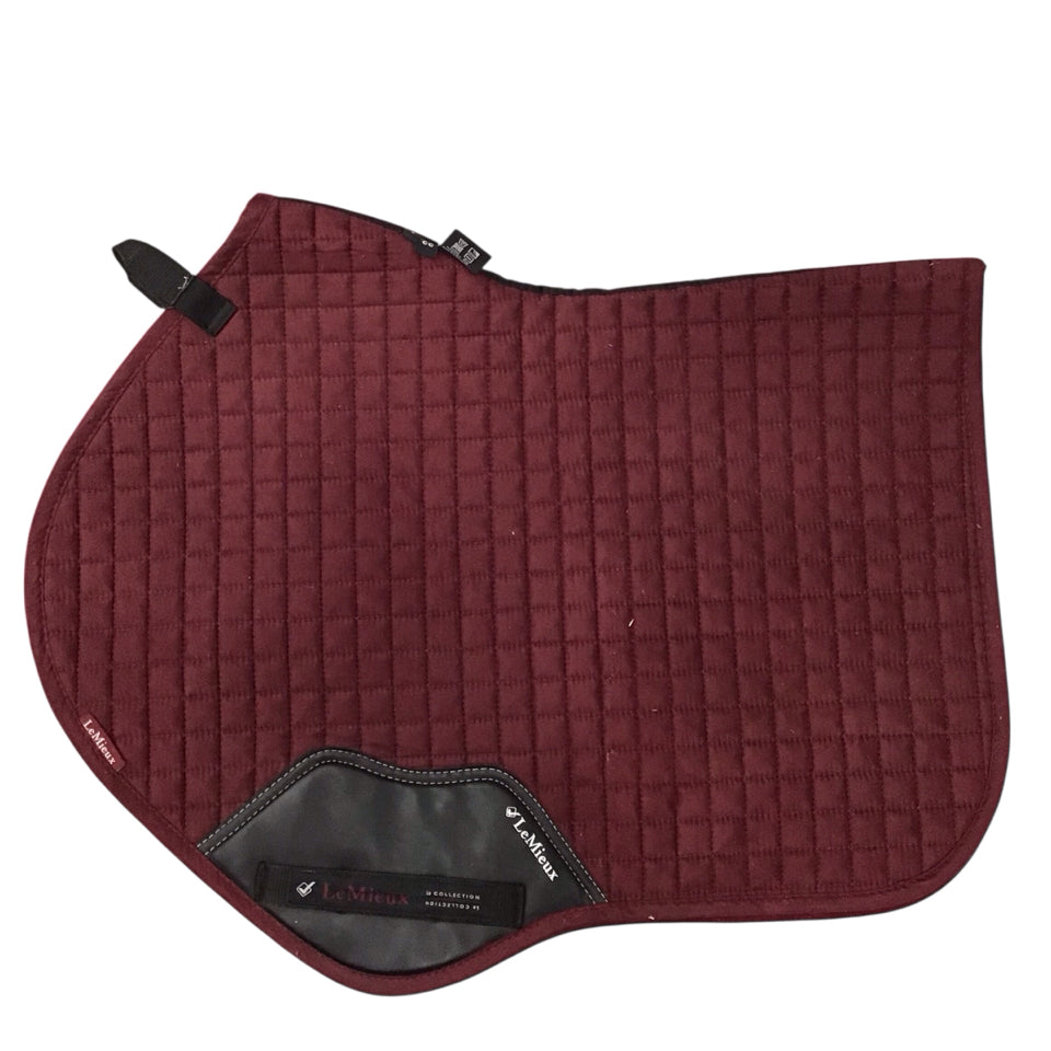 LeMieux Large All Purpose/Close Contact Saddle Pad Burgundy Used - H