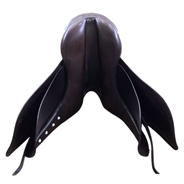 17" Thoroughbred Saddlery Wide Used Dressage Saddle - H