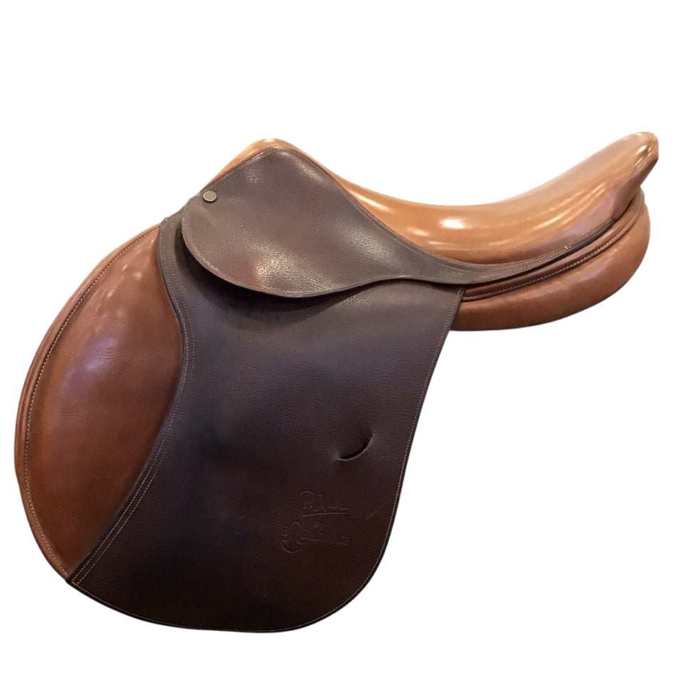 17.5" Bruno Delgrange PJ Pro Medium Used Hunter/Jumper Saddle - H