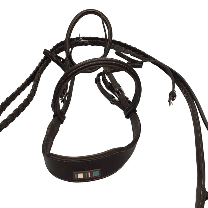 Voltaire Fancy Stitch Bridle with Reins Used - H