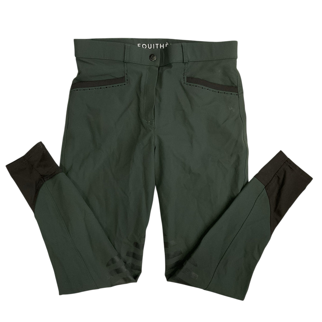 Equitheme Women's 30 Knee Patch Schooling Breech Green Used - H