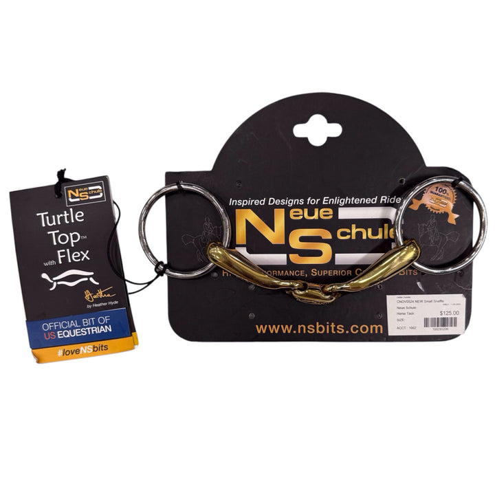 Neue Schule Turtle Top Flex Loose Ring Snaffle Bit New - H