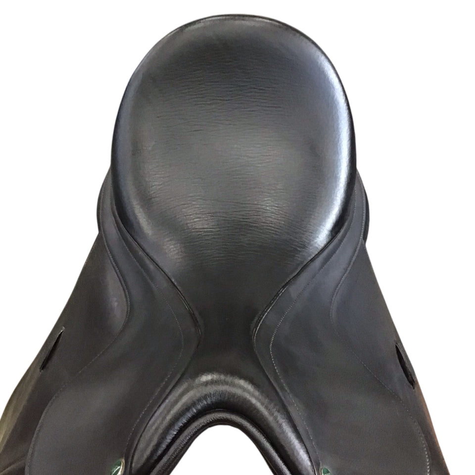 17.5" Arena High Wither Dressage Adjustable Used Dressage Saddle - H