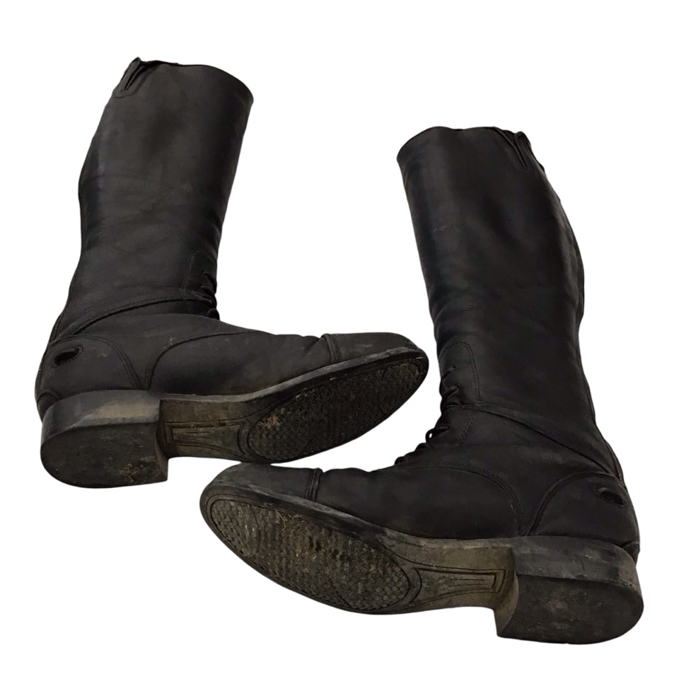 Ariat Childs 4 Med/Reg Heritage Contour Field Boots Used - H