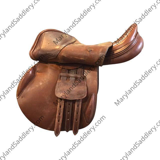 16.5" Pessoa Wide Tree Used Close Contact Saddle - C