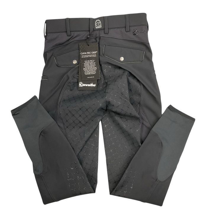 Cavallo Women's 24 Candra Full Seat Schooling Breech Graphite New - H